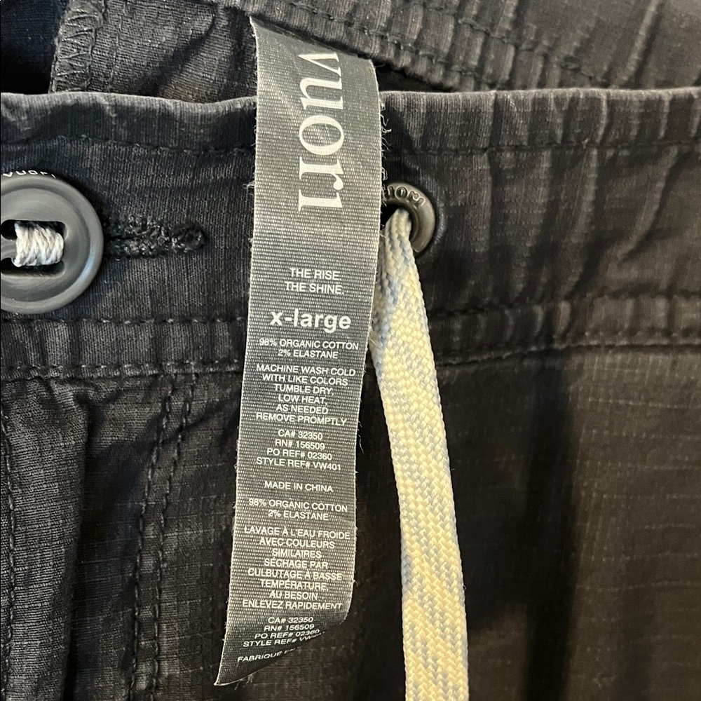 Vuori charcoal gray Ripstop cotton Pants XL - Picture 2 of 6